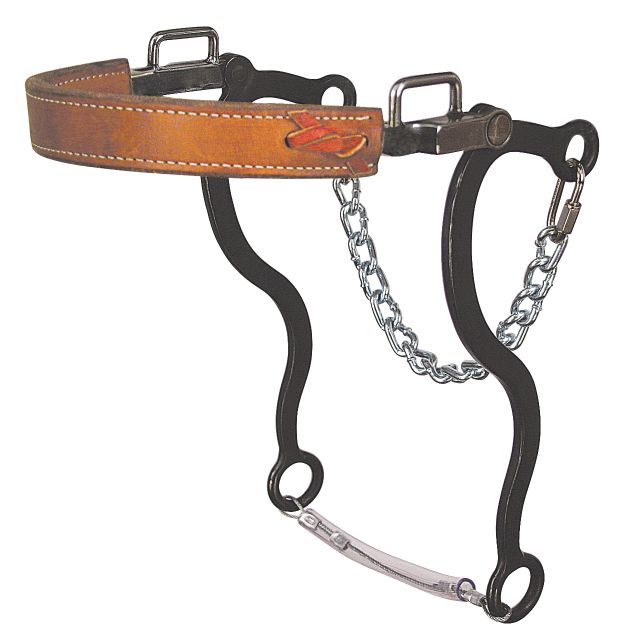 Reinsman Flat Leather Nose Mechanical Hackamore