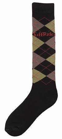 TuffRider Argyle Winter Socks Black