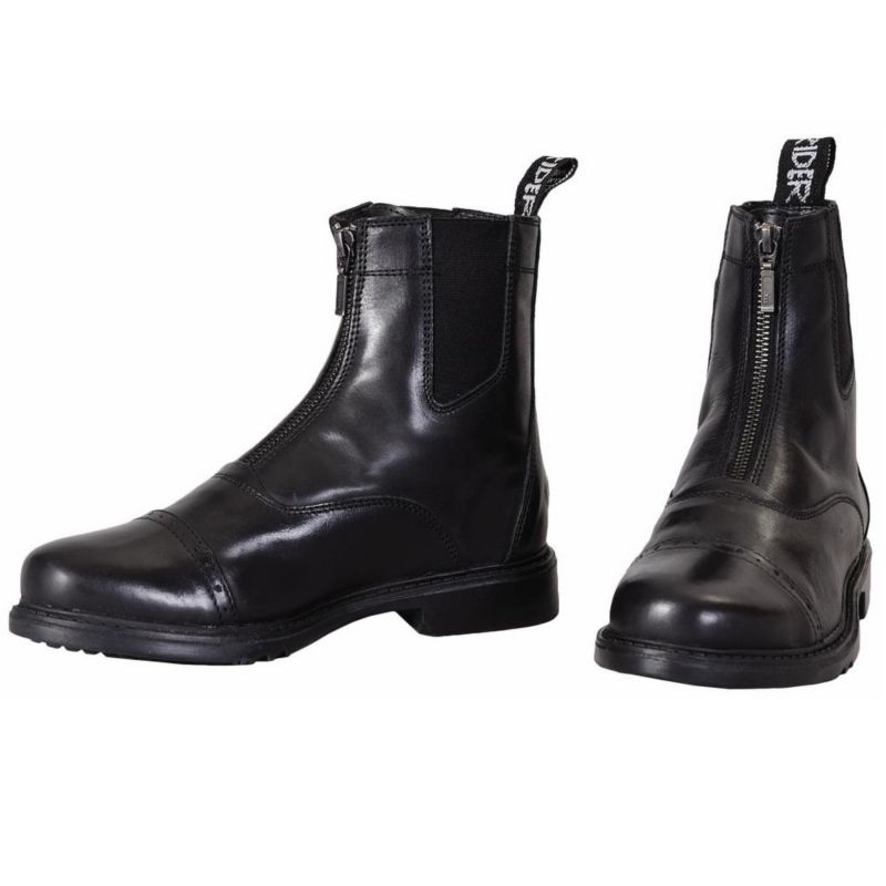 TuffRider Mens Baroque Zip Pad Boots Black