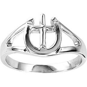 Kelly Herd Horseshoe and Cross Ring
