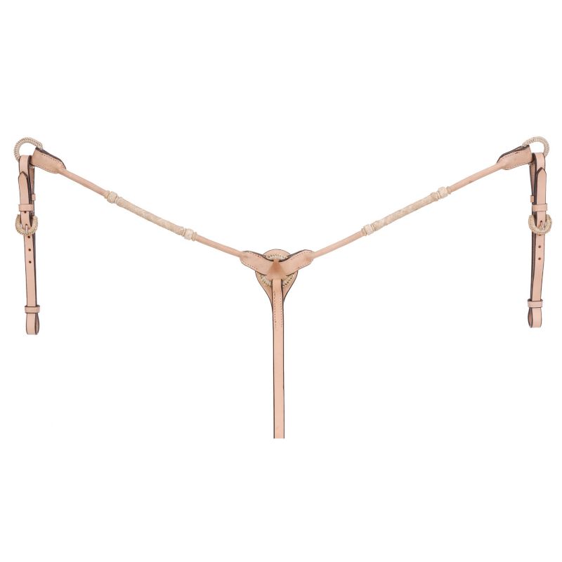 Royal King Braided Rawhide Tassel Breast Collar