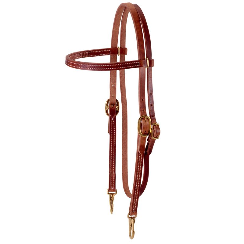 Royal King Harness Leather Quick Snap Headstall