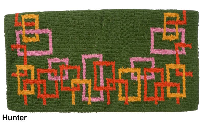 Royal King Wool Blocks Saddle Blanket Hunter