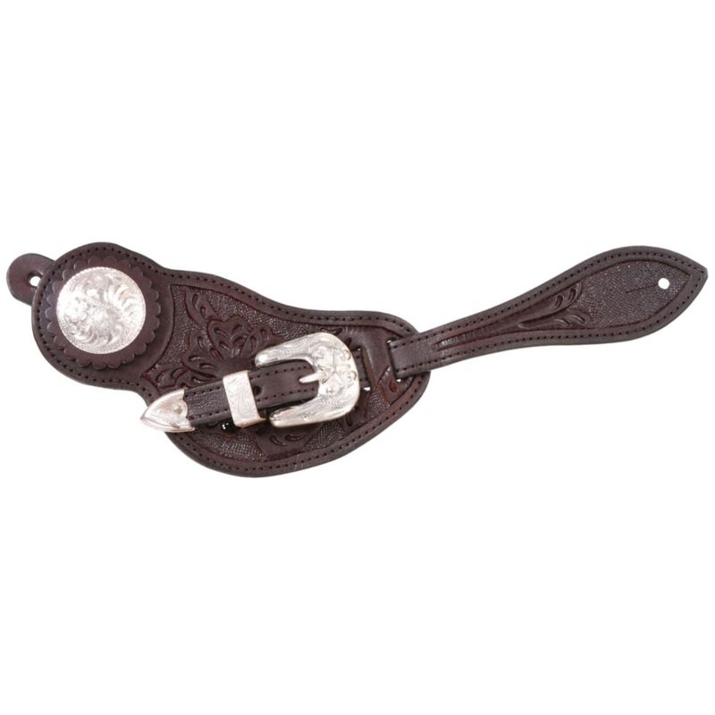 Silver Royal Shaped Silver Spur Straps