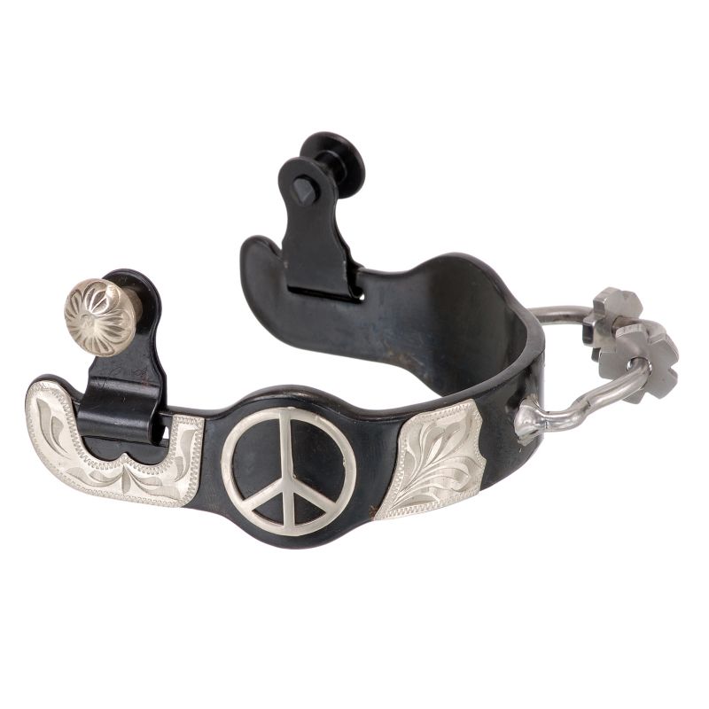 Royal King BS Silver Peace Sign Bumper Spurs