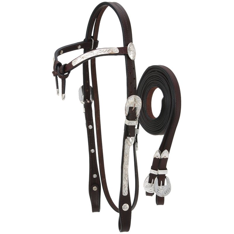 Silver Royal Futurity Show Headstall Dark Oil Best Price
