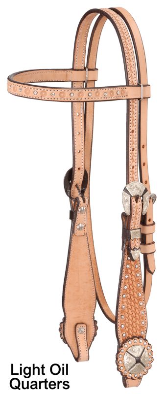 Royal King Crystal Basket Brow Headstall