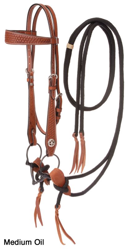 Silver Royal Basket Training Headstall w/AT Bit
