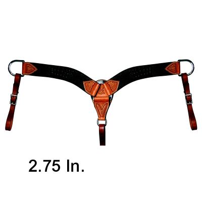 Reinsman Black Gator Roper Breast Collar