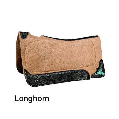 34609 Reinsman X-Series Wool Felt Contour Pad Longhorn sku 34609