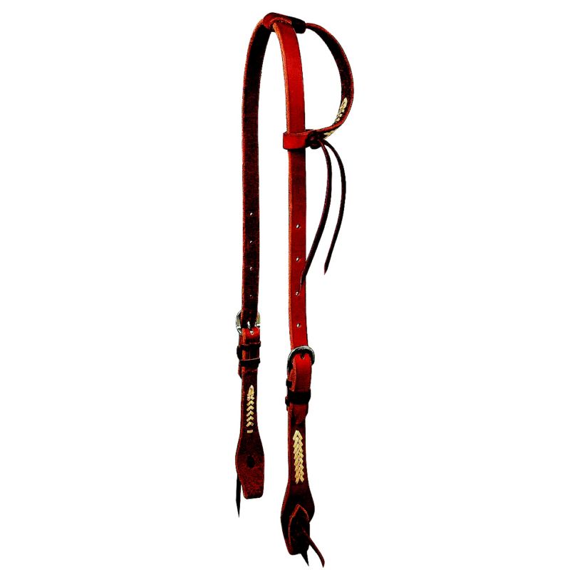 Reinsman Rawhide Laced Sliding Ear Headstall
