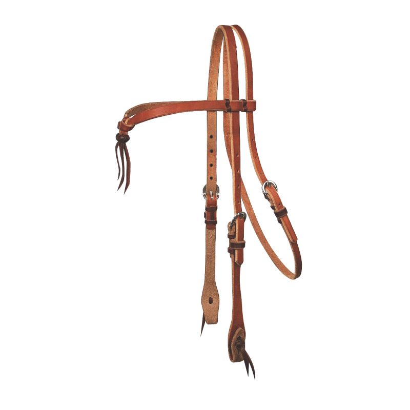 Reinsman Tied and Twisted Knotted Headstall