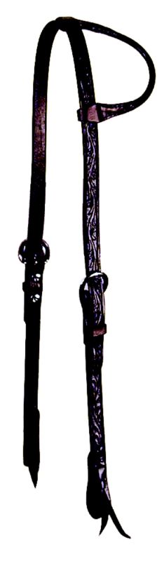 Reinsman Floral Tooled Sliding Ear Headstall