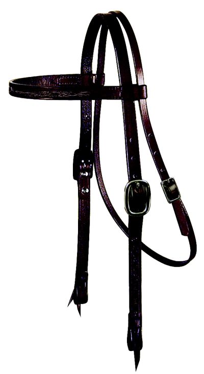 Reinsman Floral Tooled Browband Headstall
