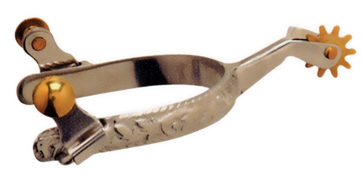 Circle Y Engraved Roping Spurs
