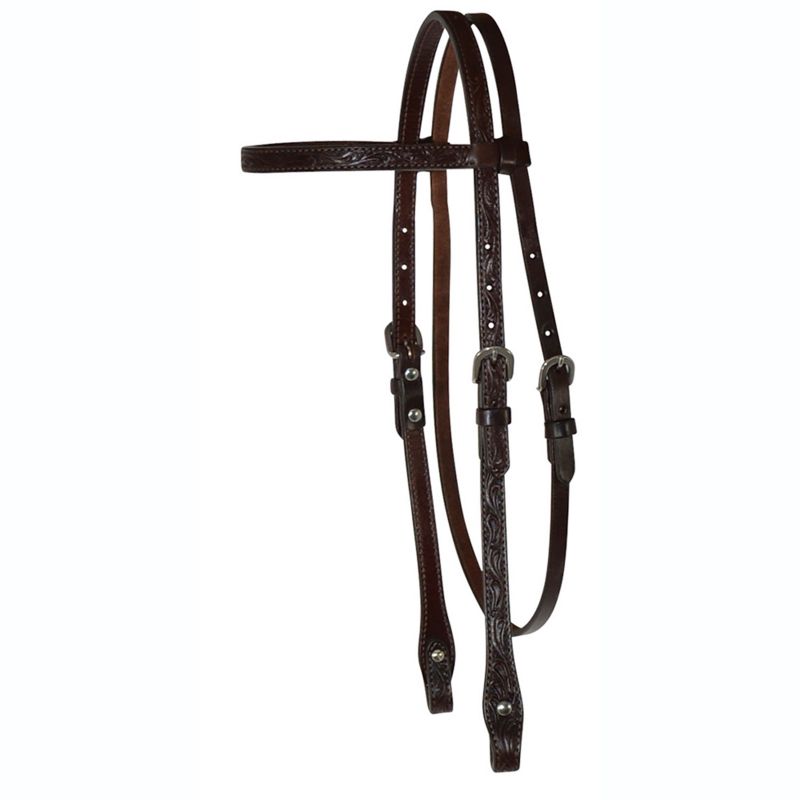 Circle Y Floral Tool Browband Headstall