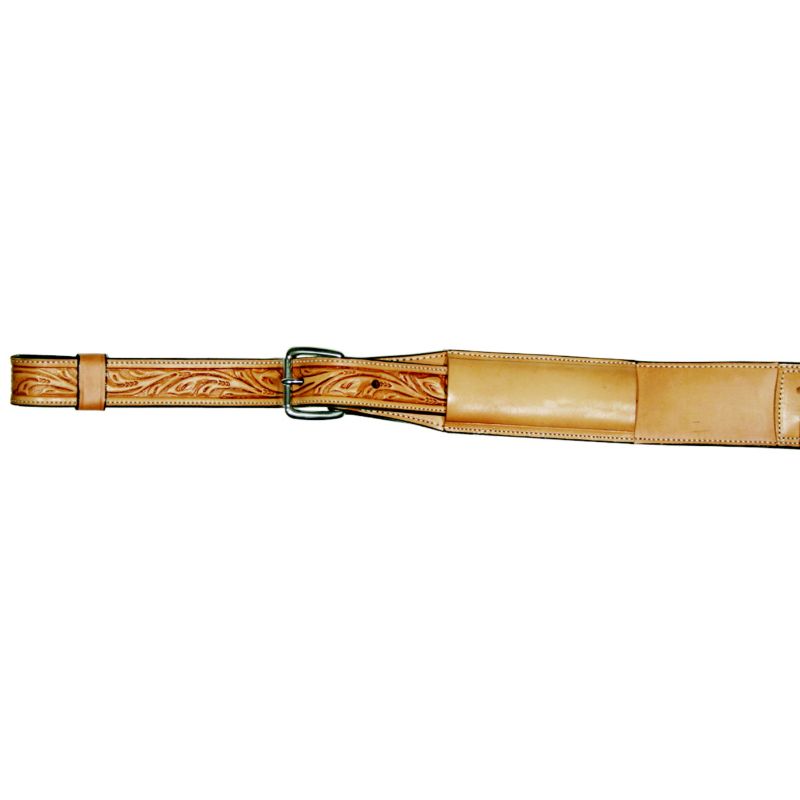 Circle Y Floral Flank Cinch with Billets