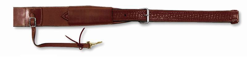 Circle Y Basketweave Flank Cinch with Billets