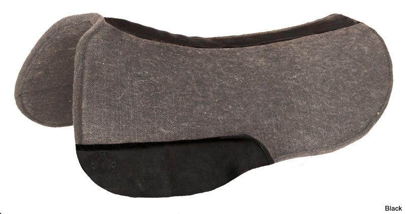 Circle Y Round Gray Wool Felt Pad