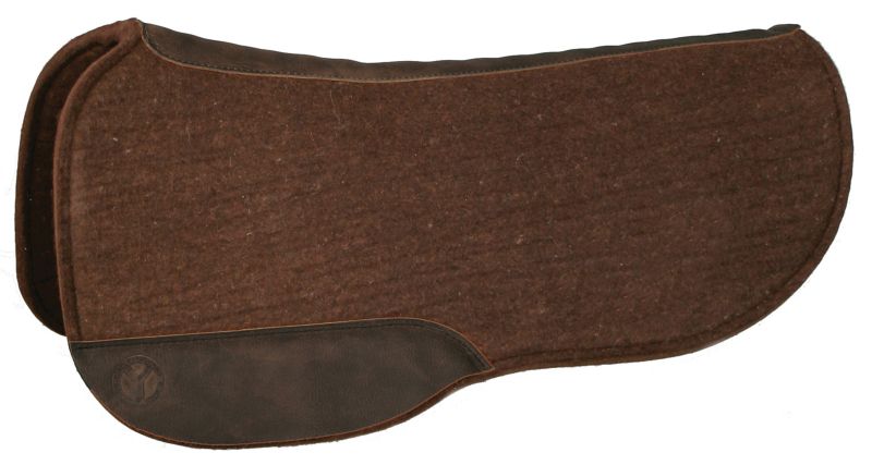 Circle Y Round Choc Wool Felt Pad