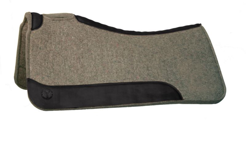 Circle Y Square Gray Wool Felt Pad