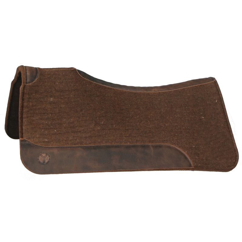 Circle Y Square Choc Wool Felt Pad