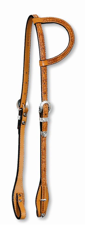 Circle Y Single Ear Acorn Tool Headstall