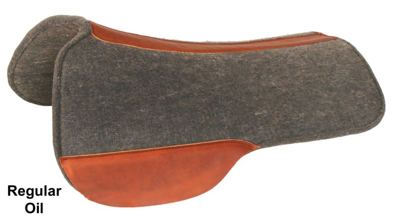 Circle Y Drop Rig Gry Wool Felt Pad
