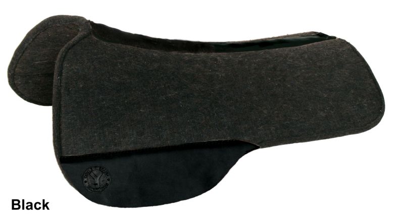 Circle Y Drop Rig Blk Wool Felt Pad