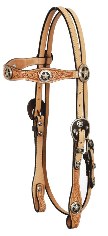 Circle Y Iron Star Gag Headstall