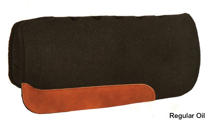 Circle Y Vented Black Wool Pad