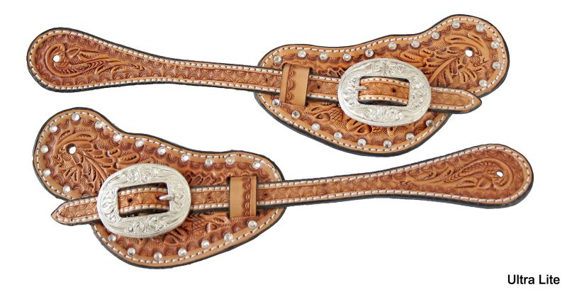 Circle Y Crystal Acorn Spur Straps
