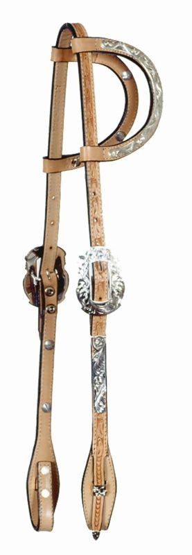 Circle Y Double Ear Floral Headstall
