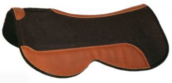 Circle Y Close Contact Black Wool Pad