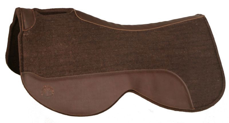Circle Y Close Contact Brown Wool Pad