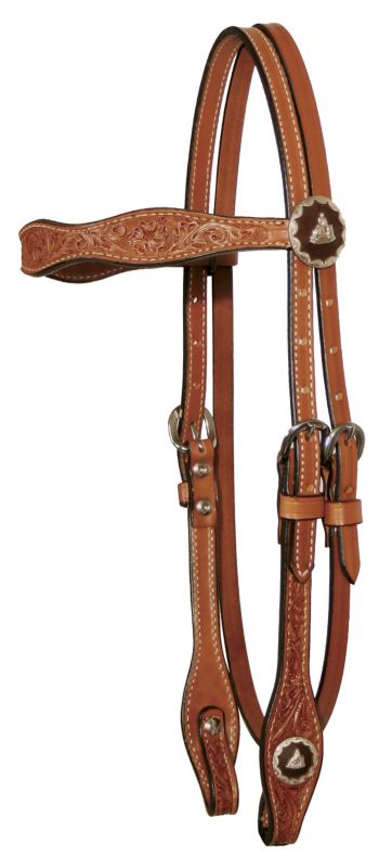 Circle Y Barrel Racer Motif Headstall