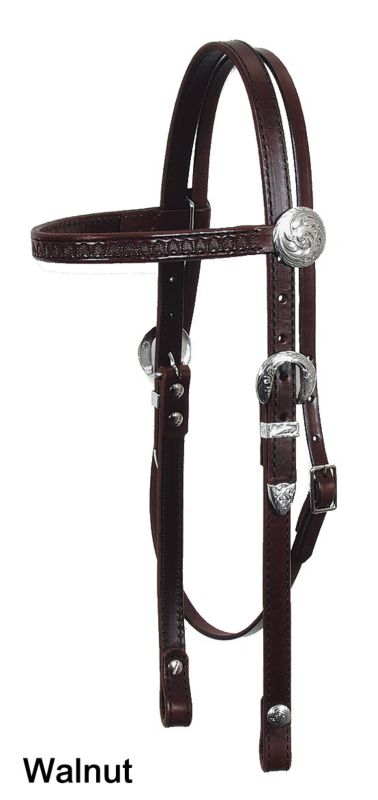 Circle Y Shell Tool Browband Headstall