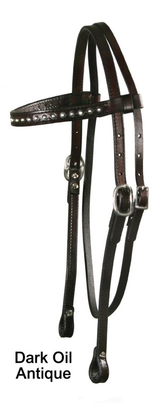 Circle Y Wave Tool Browband Headstall