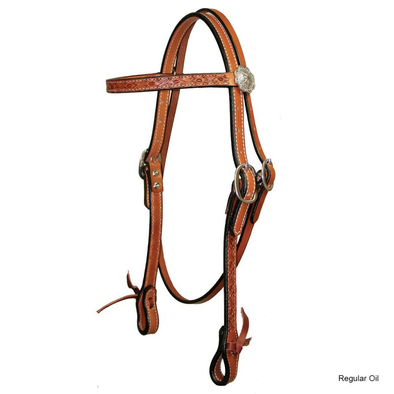 Circle Y Hand Tooled Browband Headstall