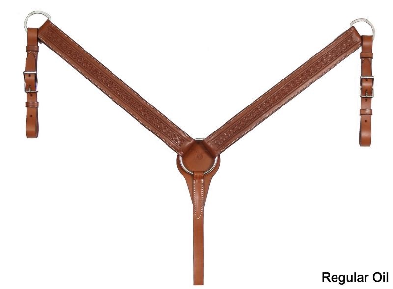 Circle Y Hand Tooled Draft Breast Collar