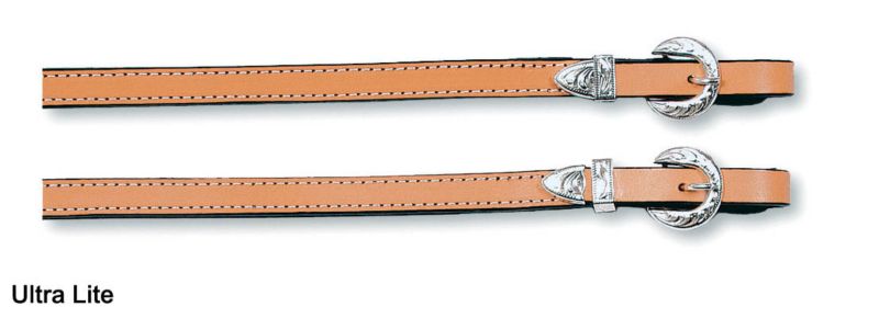 Circle Y Stitched Silver Show Split Reins