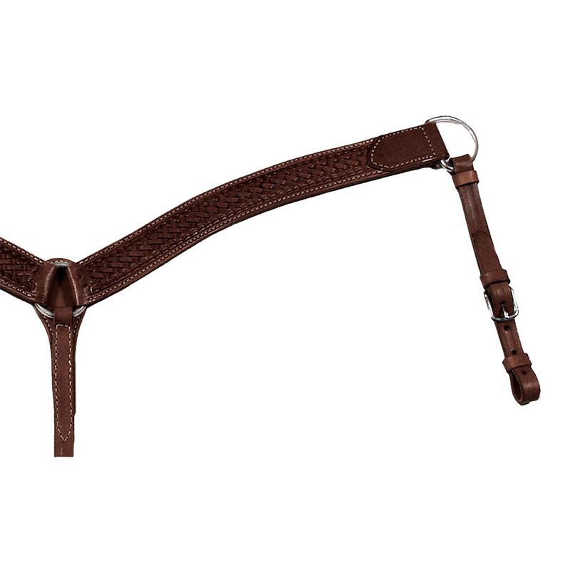 Circle Y Basketweave Shaped Breast Collar
