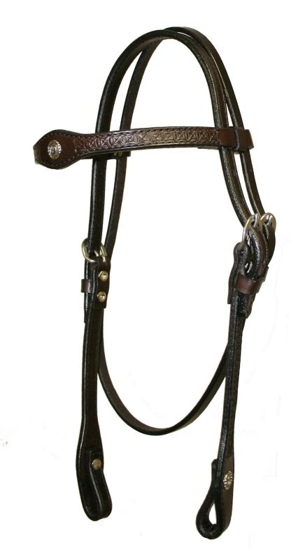 Circle Y Flared Arabian Browband Headstall