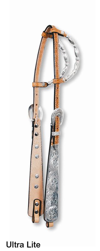 Circle Y Silver Ferrule Browband Headstall