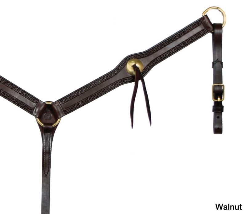 Circle Y Meander Tool Flared Breast Collar
