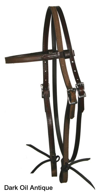 Circle Y Stitched Apache Browband Headstall