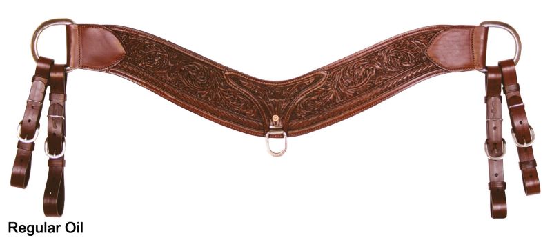Circle Y Acorn Basket Tripping Breast Collar