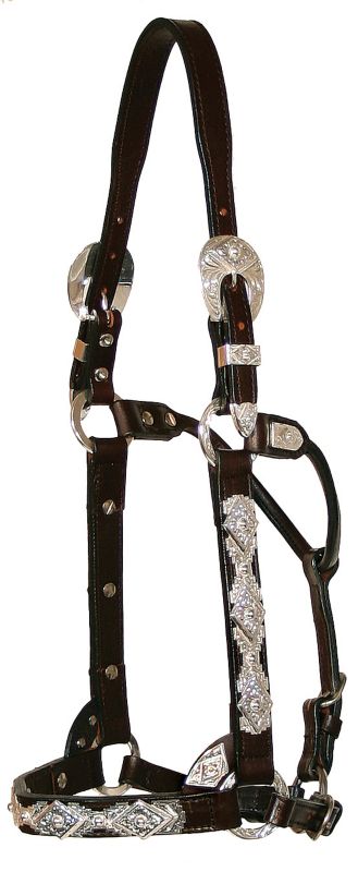 Circle Y Silver Diamonds And Balls Show Halter Ho