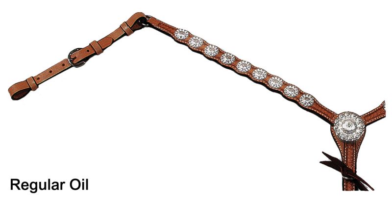 Circle Y Berry Concho Scalloped Breast Collar