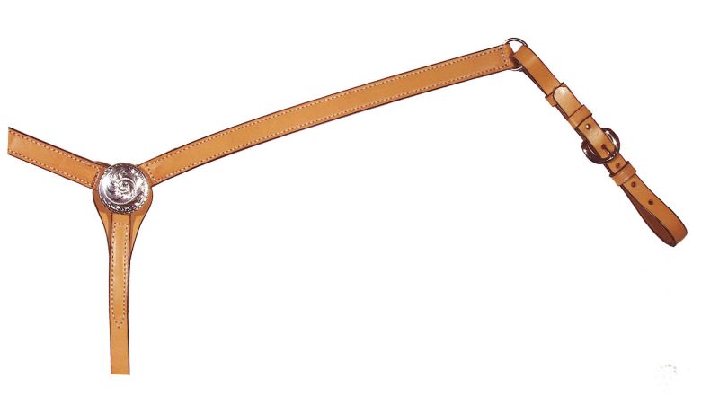 Circle Y Center Concho Straight Breast Collar
